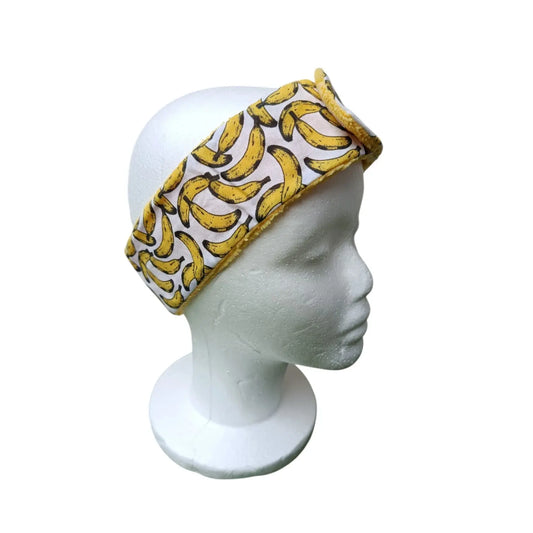 Bandeau de soin visage bananes Les p'tites cousettes d'Ophélie
