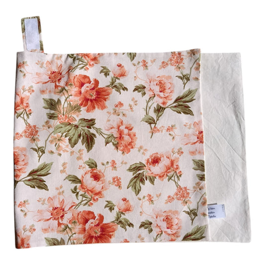 Emballage sandwich baguette fleur rose vintage