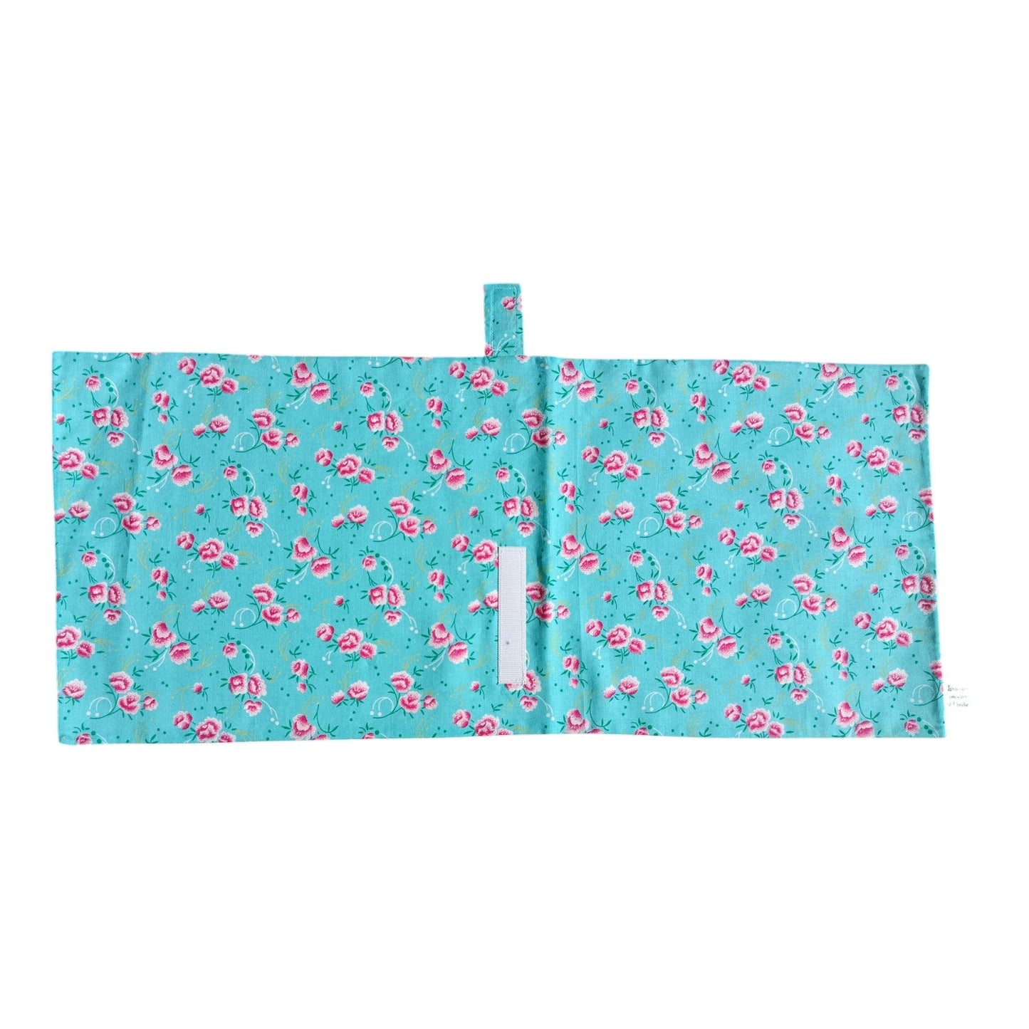 Emballage sandwich réutilisable baguette fleurs rose bleu Les p'tites cousettes d'Ophélie