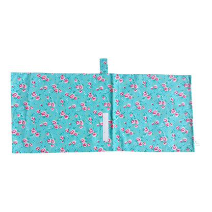 Emballage sandwich réutilisable baguette fleurs rose bleu Les p'tites cousettes d'Ophélie