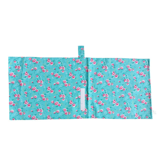 Emballage sandwich réutilisable baguette fleurs rose bleu Les p'tites cousettes d'Ophélie