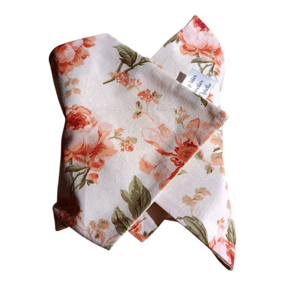 Emballage sandwich réutilisable pain de mie roses vintage Les p'tites cousettes d'Ophélie
