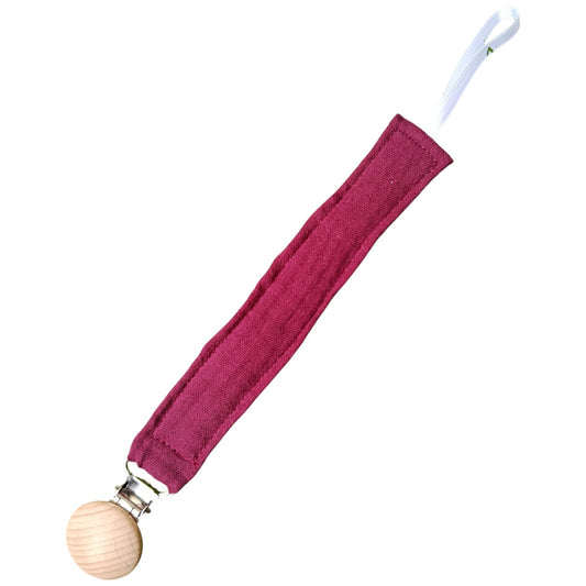 Attache tétine personnalisable violet