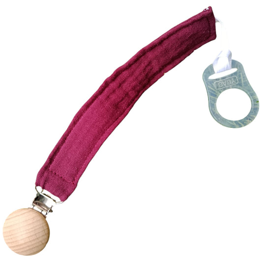 Attache tétine personnalisable violet