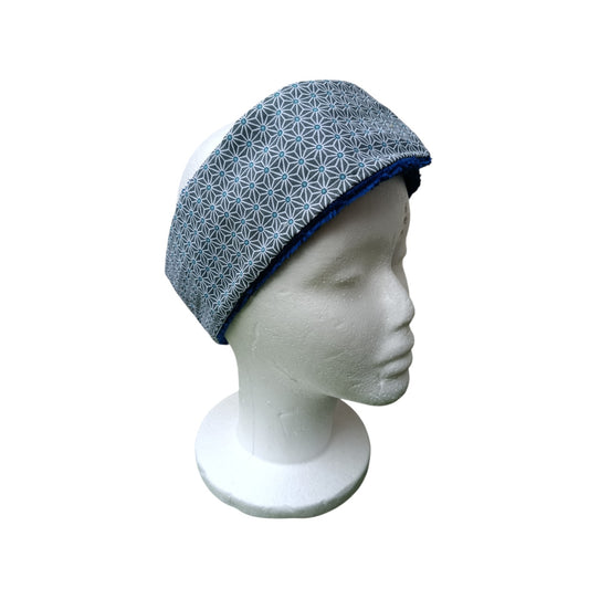 Bandeau de soin visage bleu