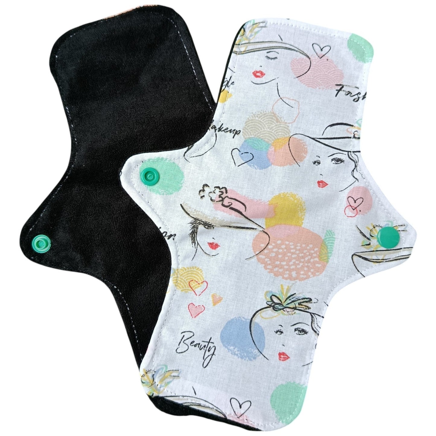Serviette hygiénique lavable réutilisable féminine Les p'tites cousettes d'Ophélie