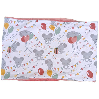 Écharpe / tour de cou enfant souris rose Les p'tites cousettes d'Ophélie