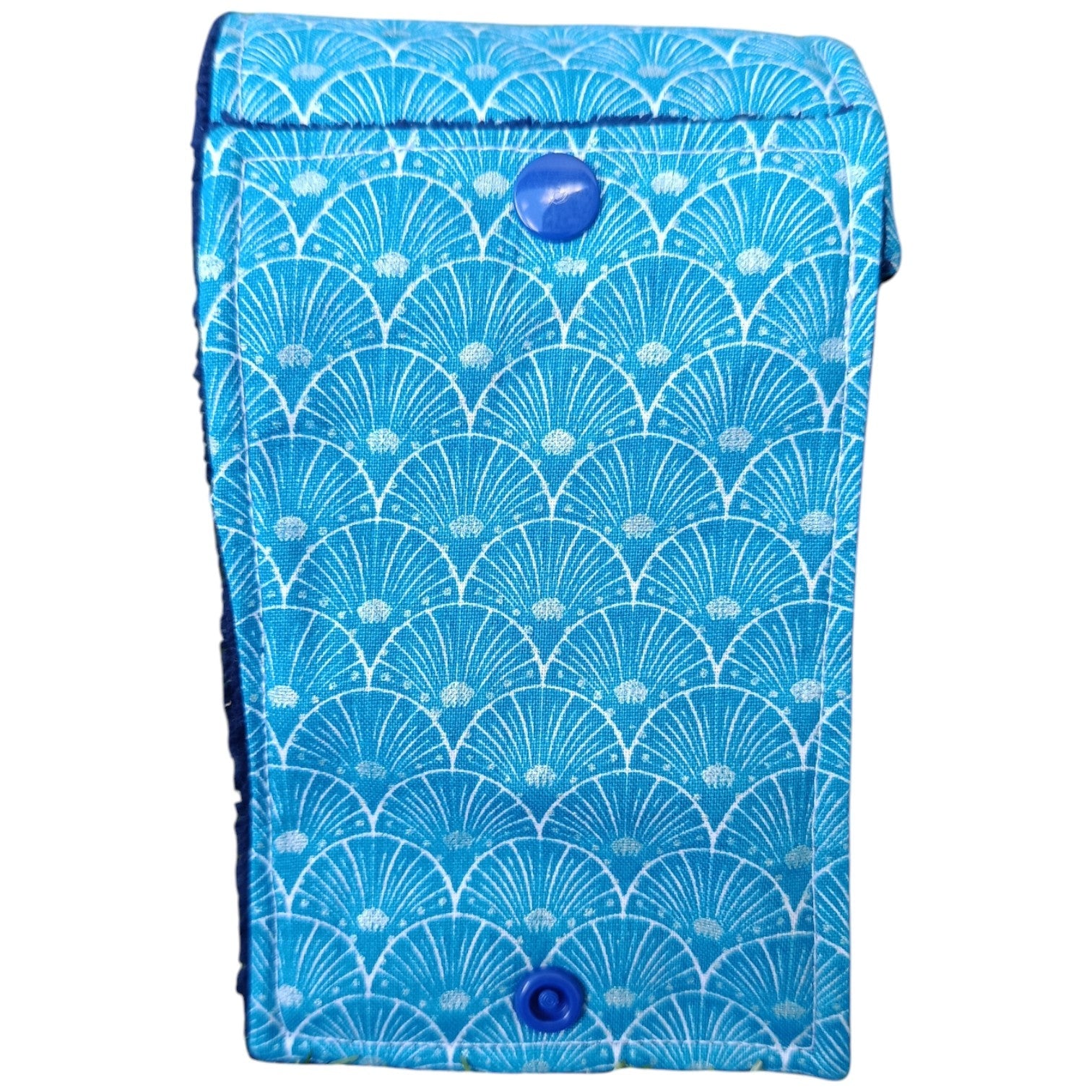 Papier toilette lavable et réutilisable géométrie bleue Les p'tites cousettes d'Ophélie