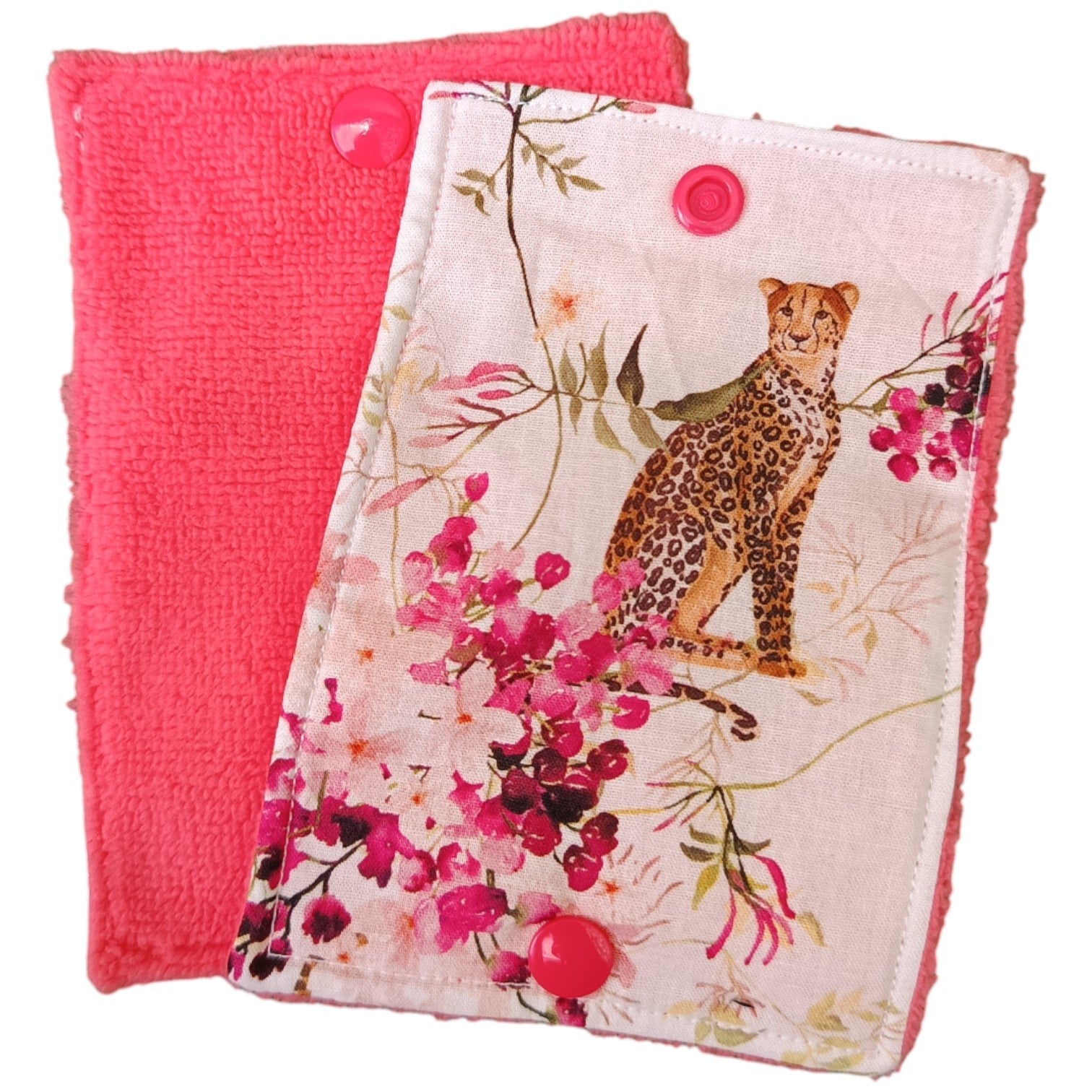 Papier toilette lavable et réutilisable rose Les p'tites cousettes d'Ophélie
