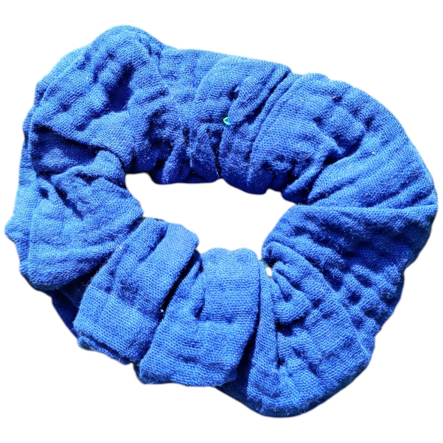 Chouchou gaze de coton bleu Les p'tites cousettes d'Ophélie