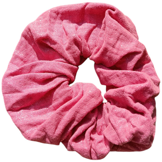 Chouchou gaze de coton rose brillant