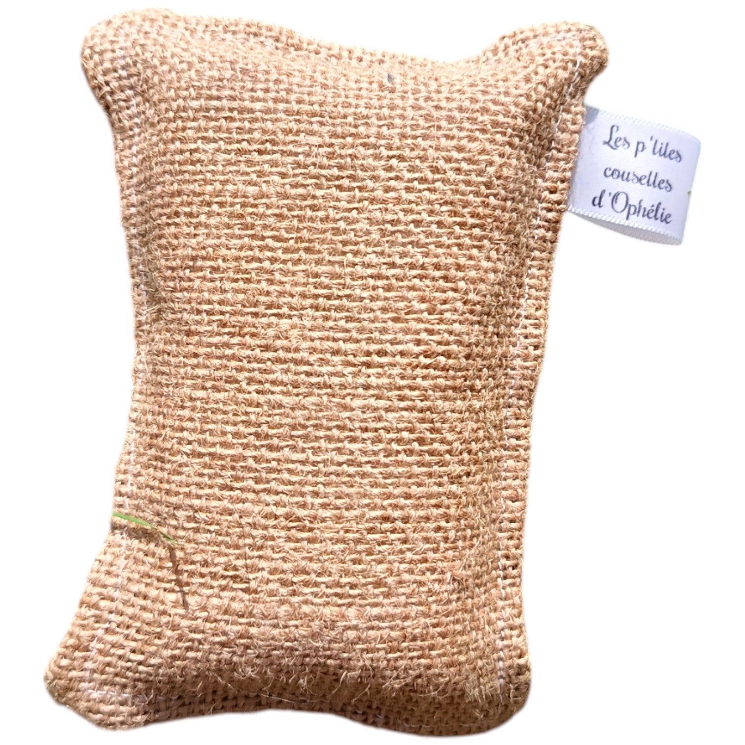Eponge lavable et réutilisable blanche Les p'tites cousettes d'Ophélie