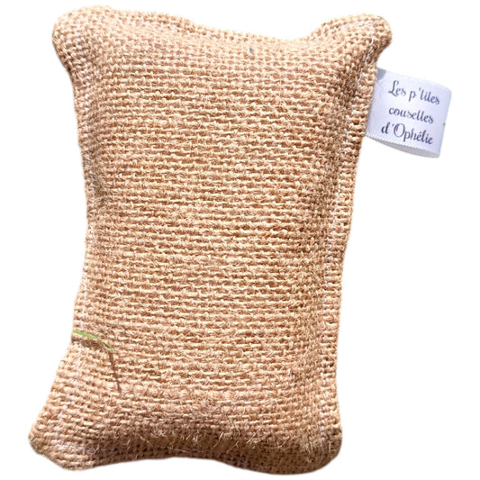 Eponge lavable et réutilisable blanche Les p'tites cousettes d'Ophélie