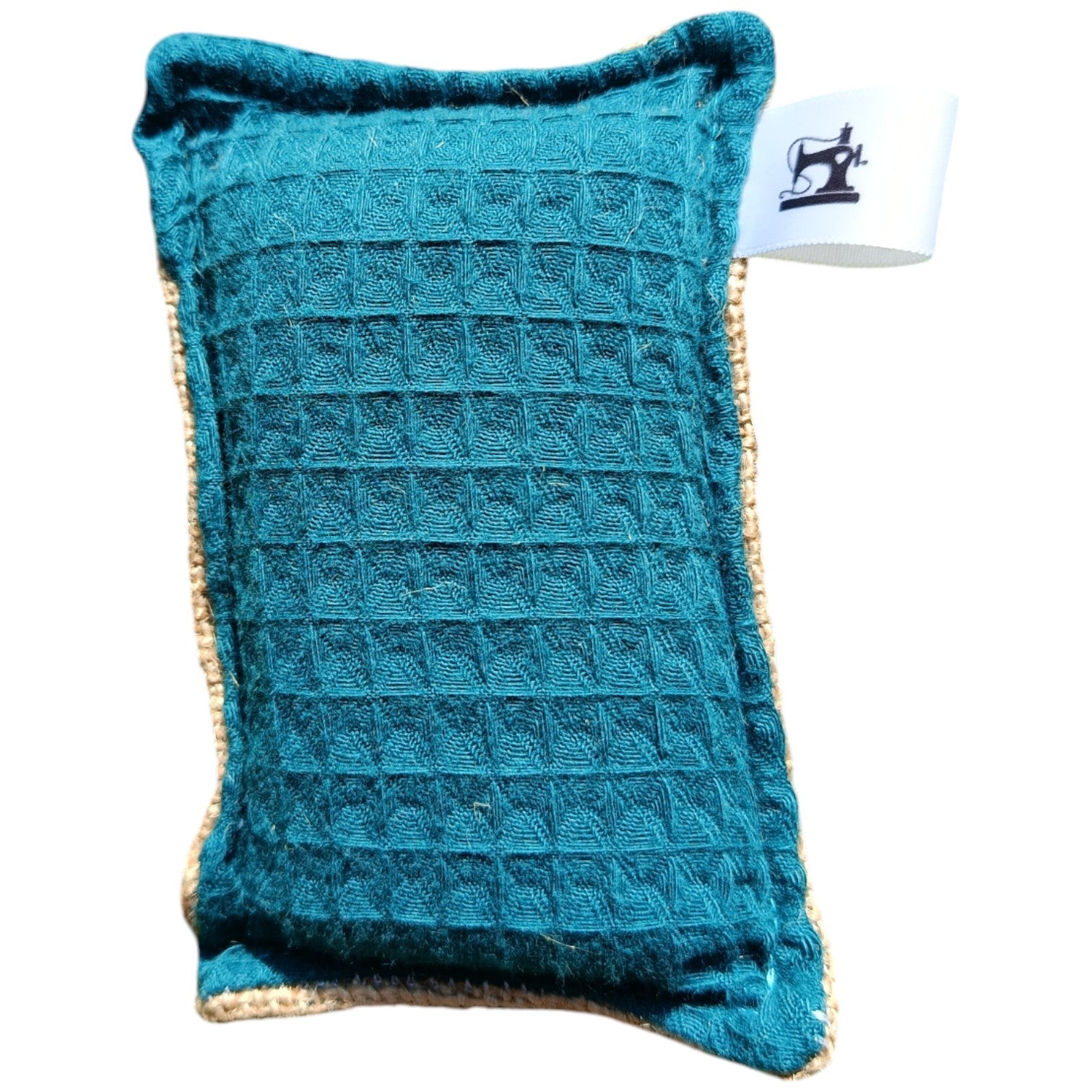 Eponge lavable réutilisable turquoise Les p'tites cousettes d'Ophélie