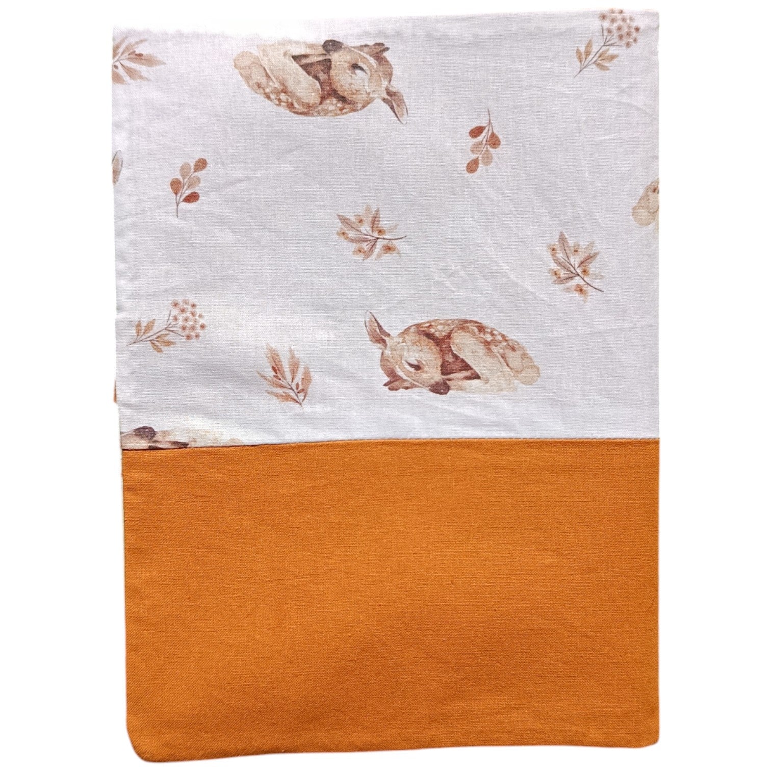 Protège carnet de santé personnalisable biche Camel marron Les p'tites cousettes d'Ophélie