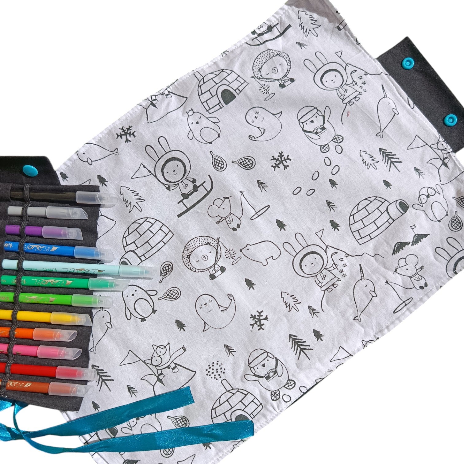Set à colorier banquise
Fournis avec ses crayons
Lavable et réutilisable