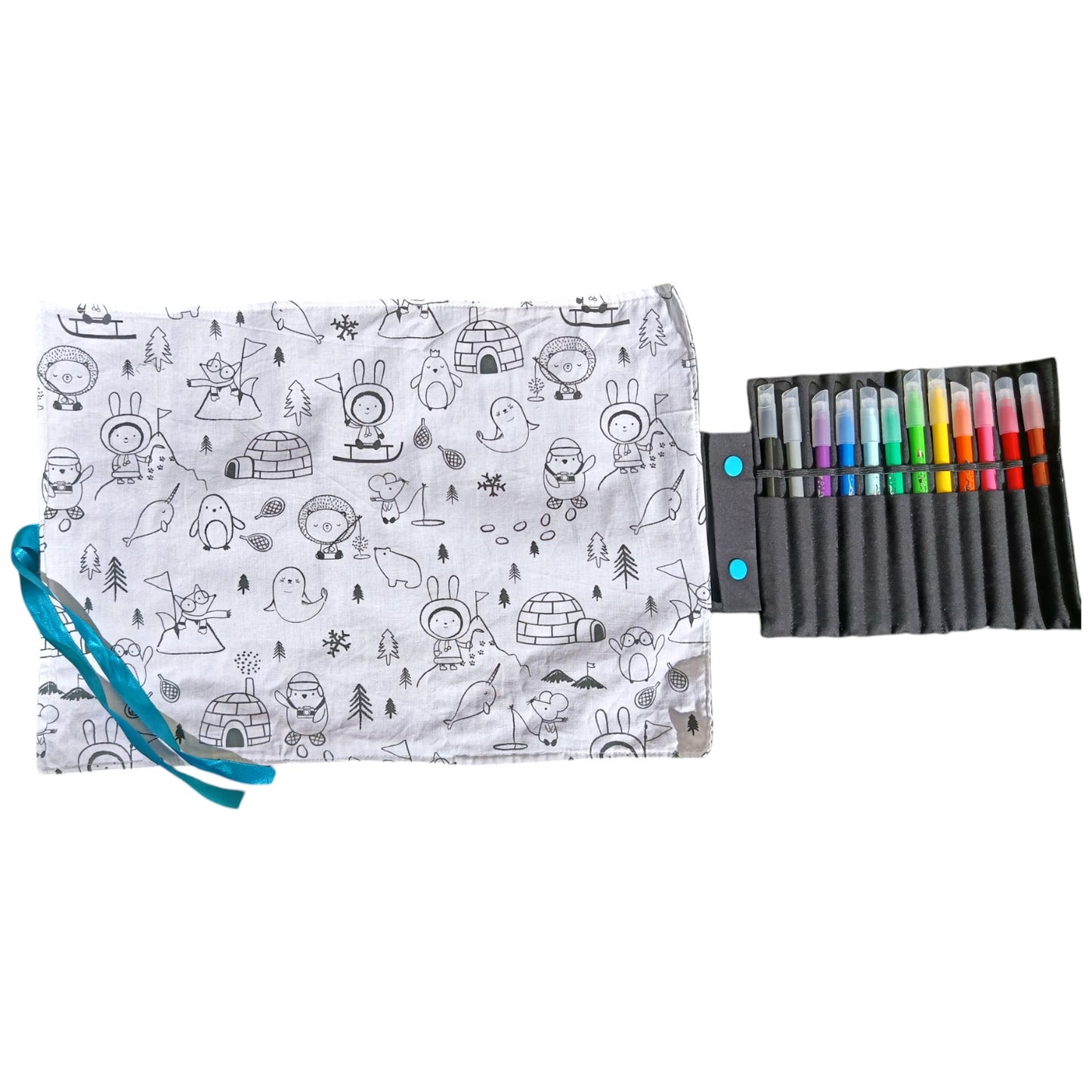 Set à colorier banquise
Fournis avec ses crayons
Lavable et réutilisable